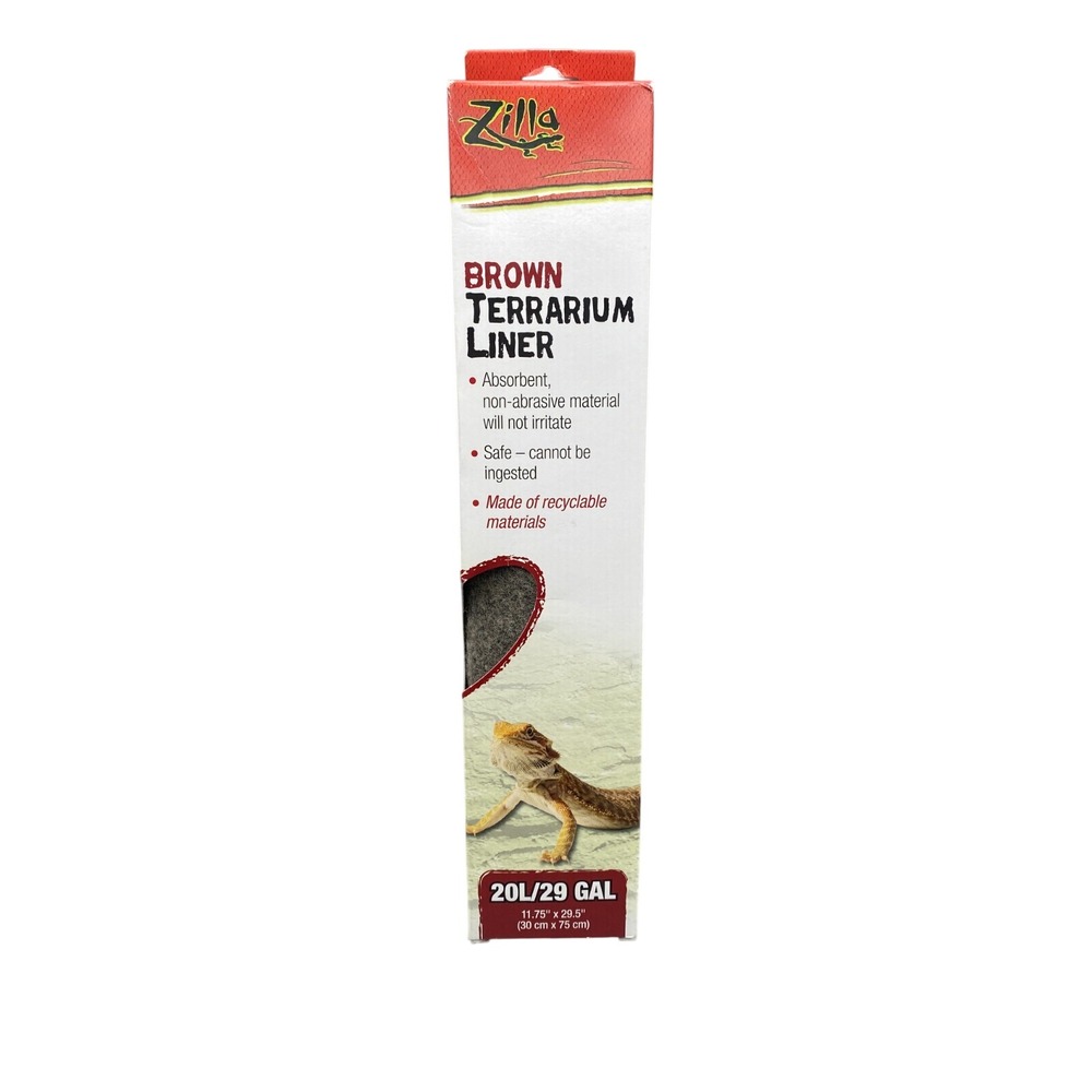 Zilla Brown Reptile 29 Gal Terrarium Liner